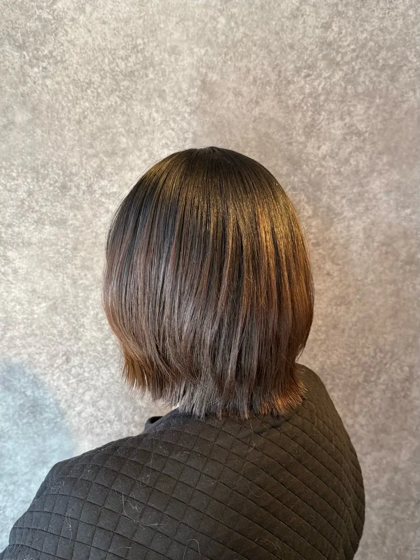 ショート ボブレイヤー ボブ レイヤーカット 似合わせカット/ボブ ナチュラルメンズヘアのヘアスタイル