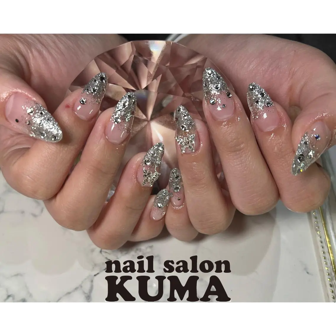 ネイル アートネイル フレンチネイル オフィスネイル シンプルネイル 冬ネイル nailsalon KUMAのネイルデザイン