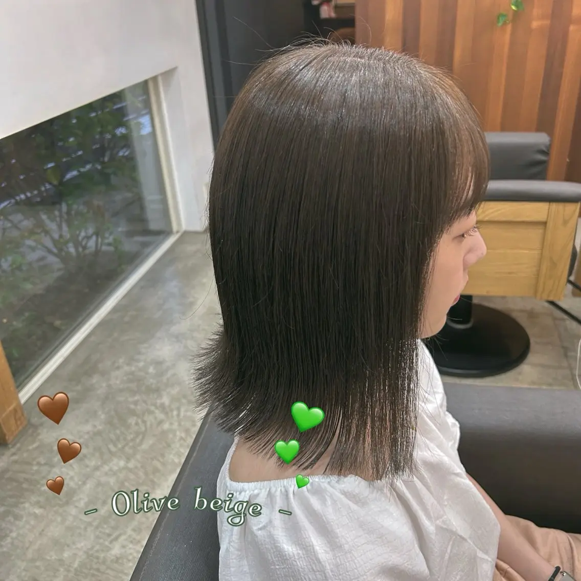 カラー 廣岡 悠愛のヘアスタイル