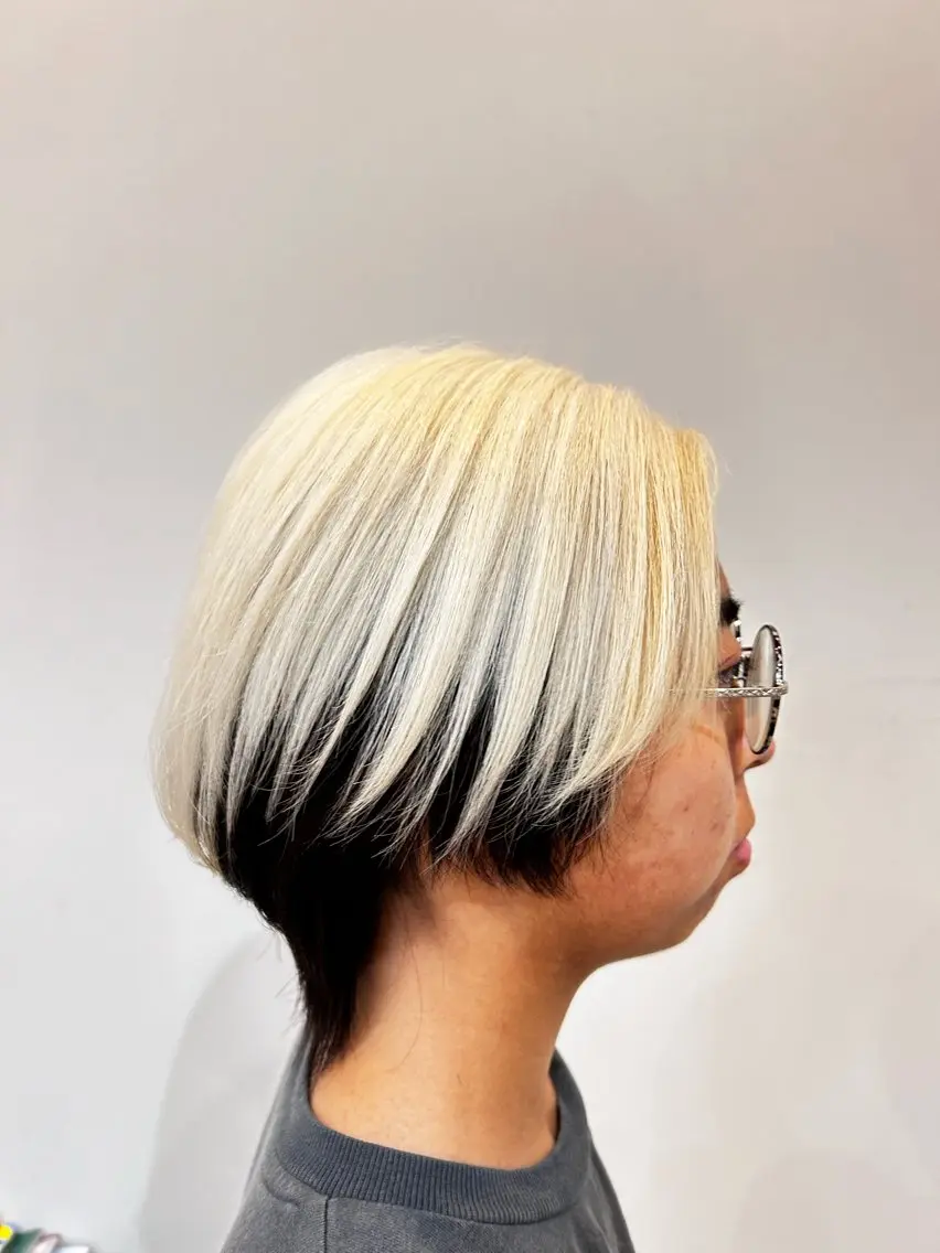 カラー ピンクカラー 西郷 友菜のヘアスタイル