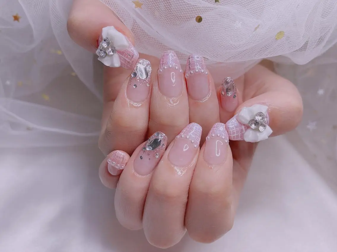 ネイル ツイードネイル ジョリ kasumi🌹💅のネイルデザイン