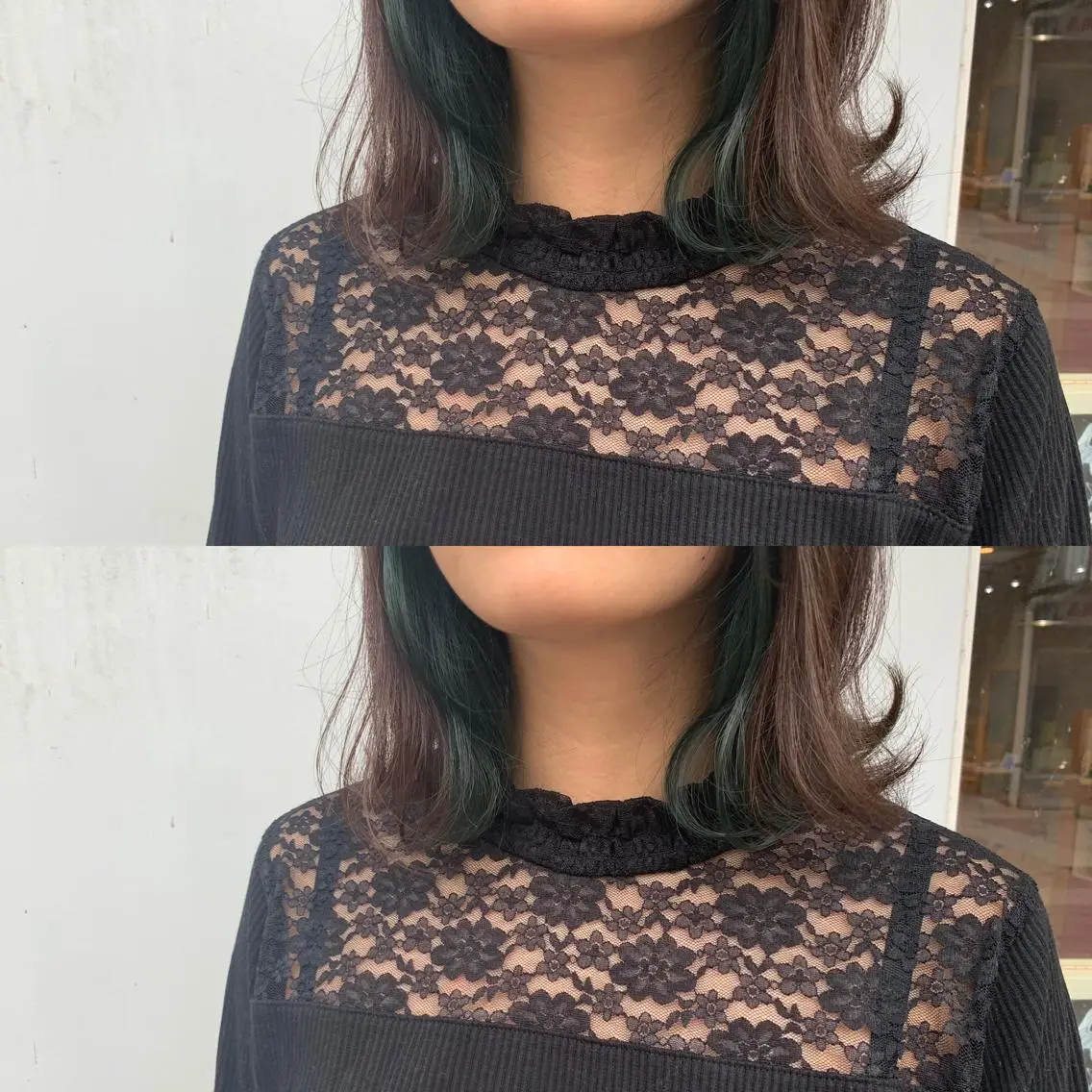 ミディアム カラー ヘアアレンジ 中門 玲那のヘアスタイル