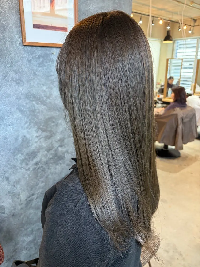 カラー オリーブカラー Hair Ruup ちさきのヘアスタイル