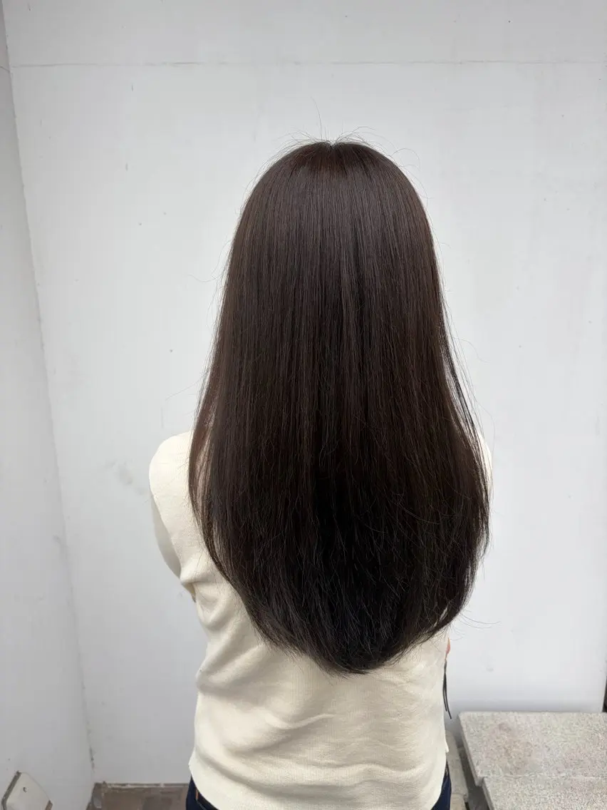 ロング 連下 愛唯のヘアスタイル