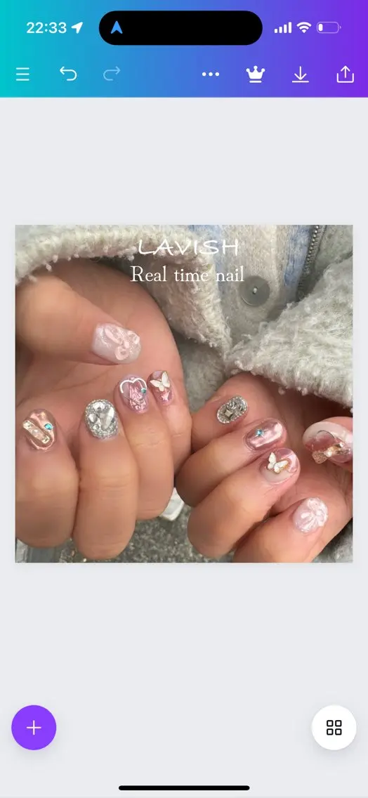 ネイル LAVISH 大和店 emi・:*+のネイルデザイン