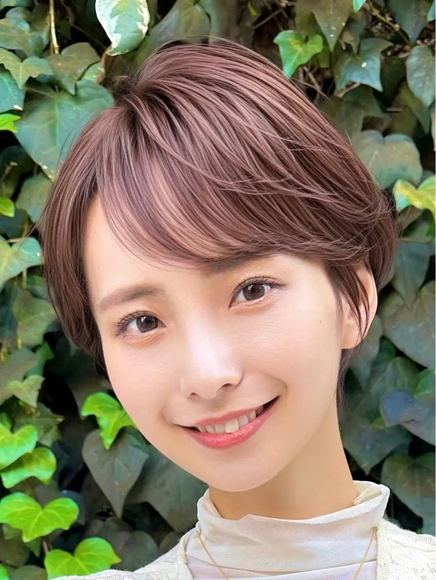 【☆1番人気】カット+うる艶カラー+髪質改善アプトグロス水素TRの写真