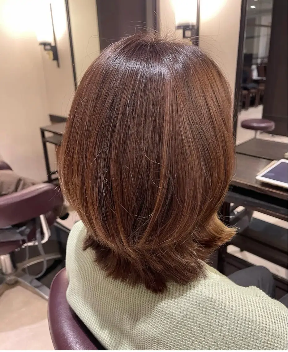 ミディアム カラー かな 🐹のヘアスタイル
