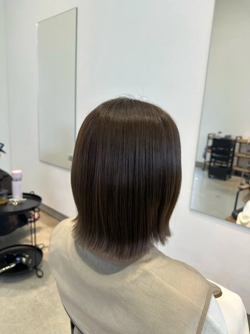 カラー アッシュ アッシュブラウン ブラウンカラー ヘアカラー トリートメント 茂木 理紗のヘアスタイル