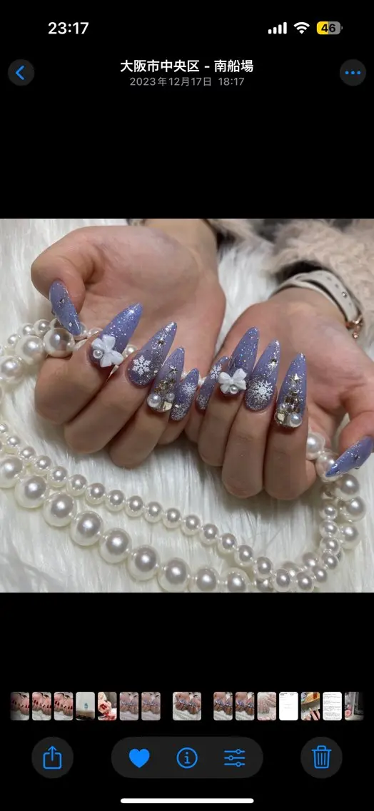 ネイル 冬ネイル Nailsalon apricotのネイルデザイン