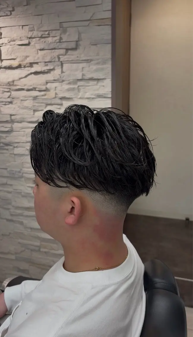 ミディアム パーマ パーマ 似合わせパーマ🌀 リュウノスケのヘアスタイル