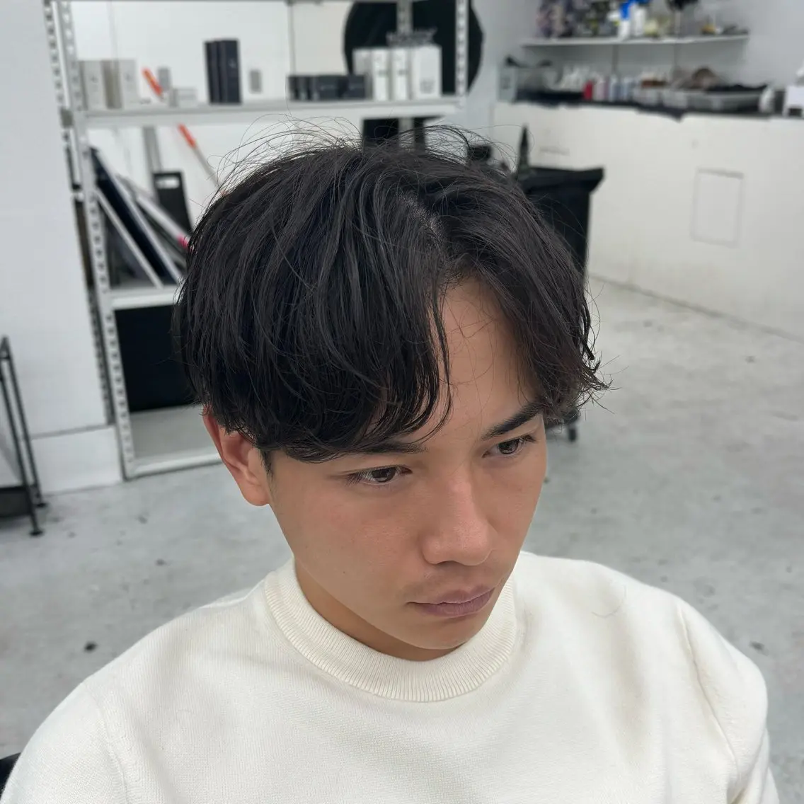 ショート パーマ メンズ メンズパーマ スパイラルパーマ カット パーマ 柏メンズカットパーマ NO.1タイチのヘアスタイル