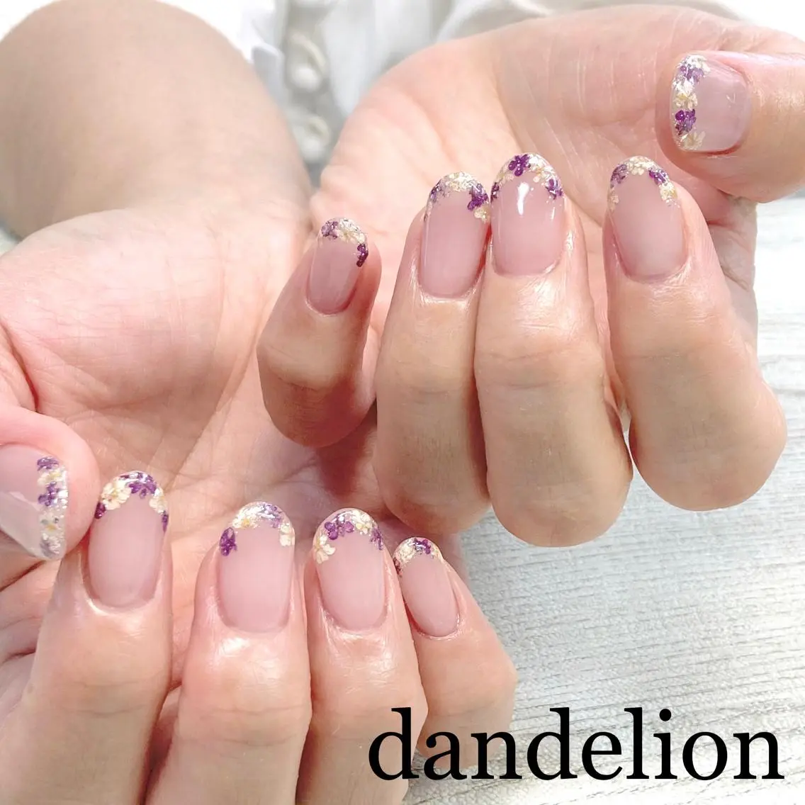 ネイル ハンドネイル ハンドケア dandelion ダンデライオンのネイルデザイン