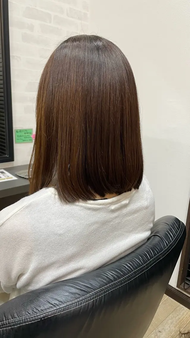 ミディアム 顔周りカット レイヤーカット SHEERIE🌿 阿部羽玖のヘアスタイル