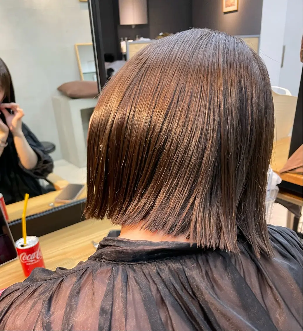 ショート カラー ボブ カット ヘアカラー トリートメント ボブ/ショート /パーマ/shinのヘアスタイル