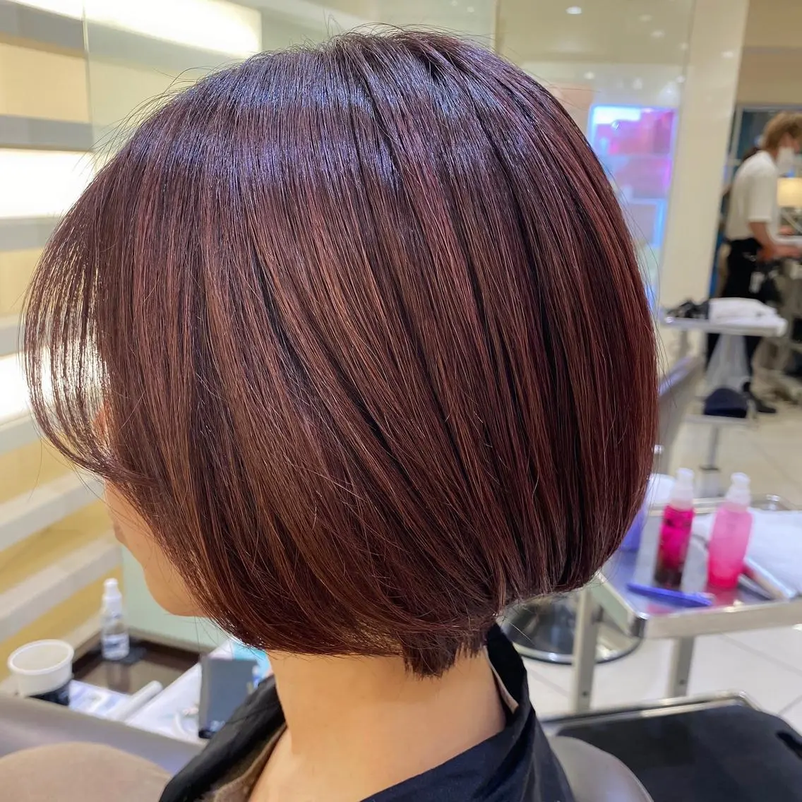 ショート カラー 銀座メンズ専門🖤 叶奈々のヘアスタイル