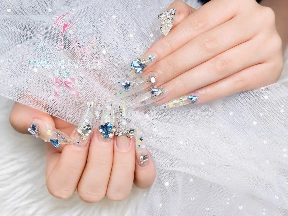 ロング ハンドネイル Linanail Nambaのマツエク・マツパデザイン
