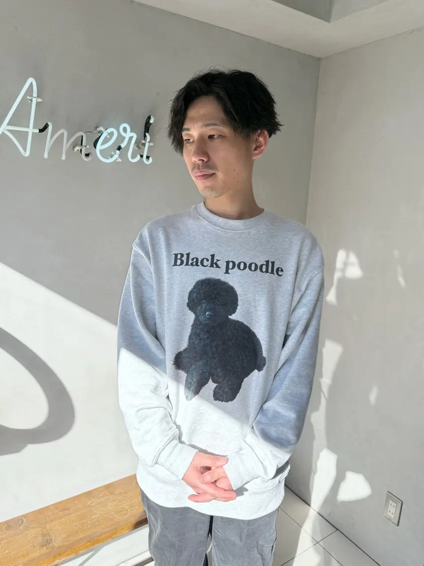 ショート カラー パーマ メンズ カット パーマ トリートメント 【毛流れヘア】 人気No.1/ユウキのヘアスタイル
