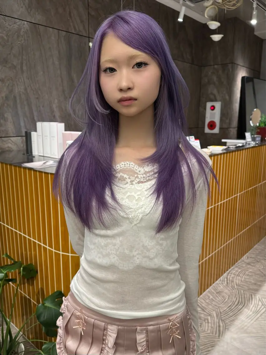 ロング カラー カット ヘアカラー トリートメント 🧡色落ちまで2度 楽しめる🧡ヨシキのヘアスタイル