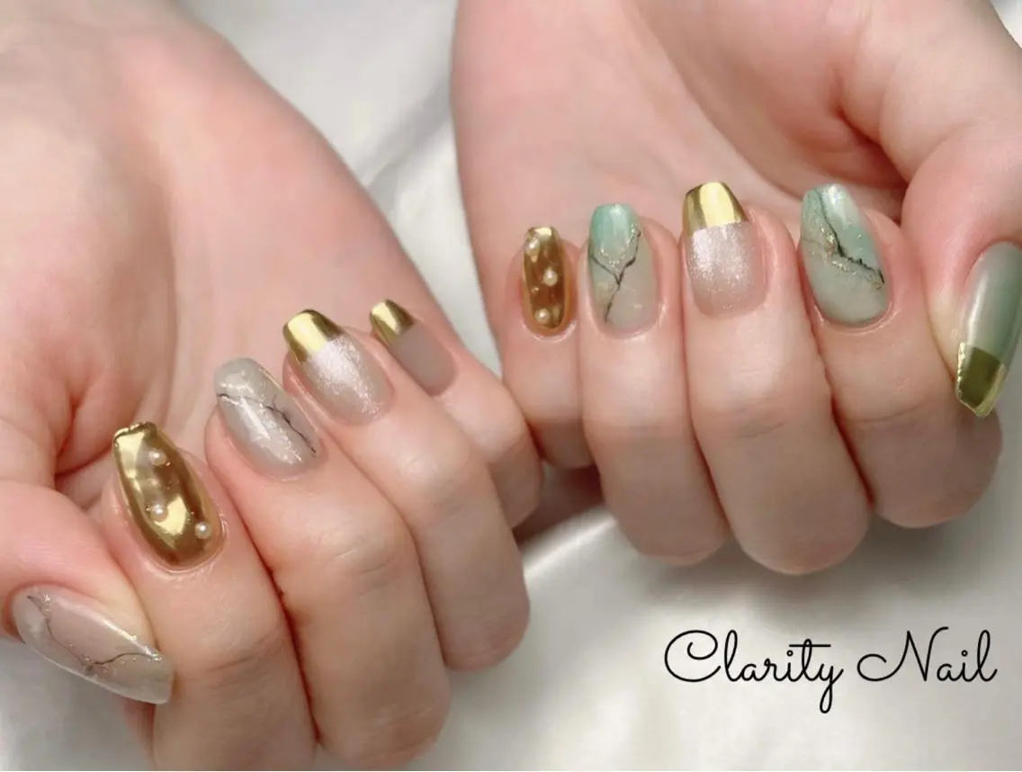 ネイル アートネイル 持ち込み ハンドネイル Clarity Nailのネイルデザイン