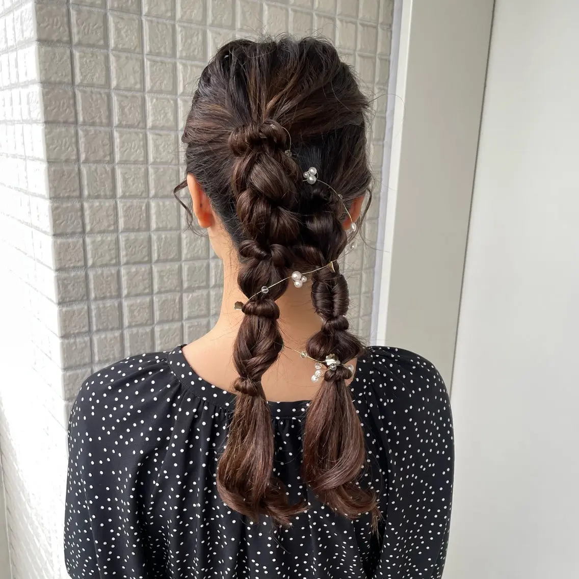 ヘアアレンジ ヘアセット 銀座：似合わせカラー オリーブ🫒アレンジのヘアスタイル