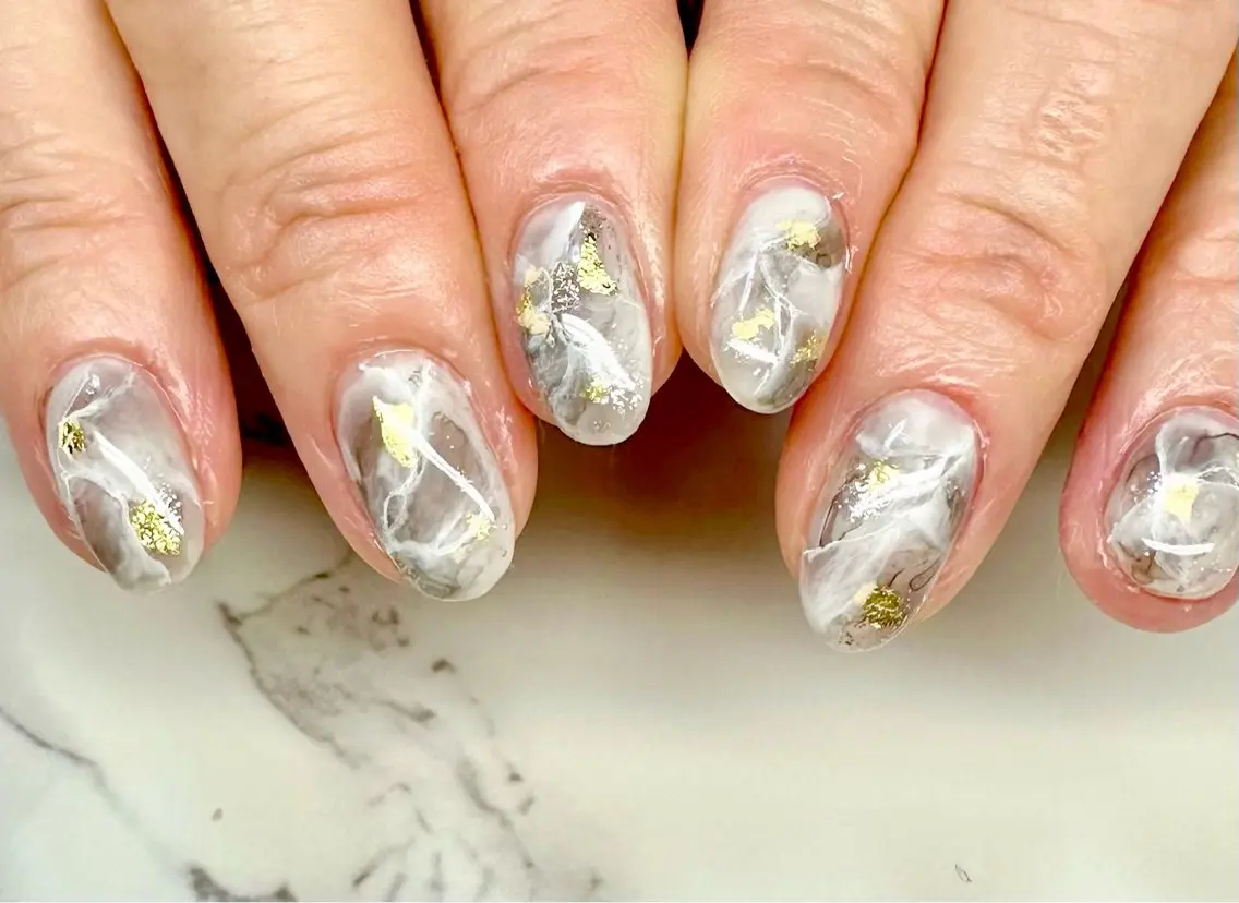 ネイル アートネイル チークネイル キラキラネイル ラメ(グリッター) マグネットネイル Mai’s nailのネイルデザイン