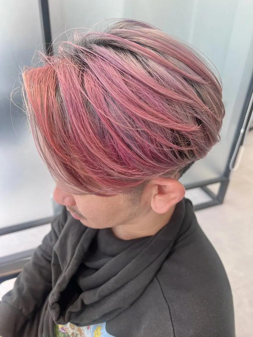 ショート カラー メンズ ヘアカラー トリートメント 宮永 智香のヘアスタイル