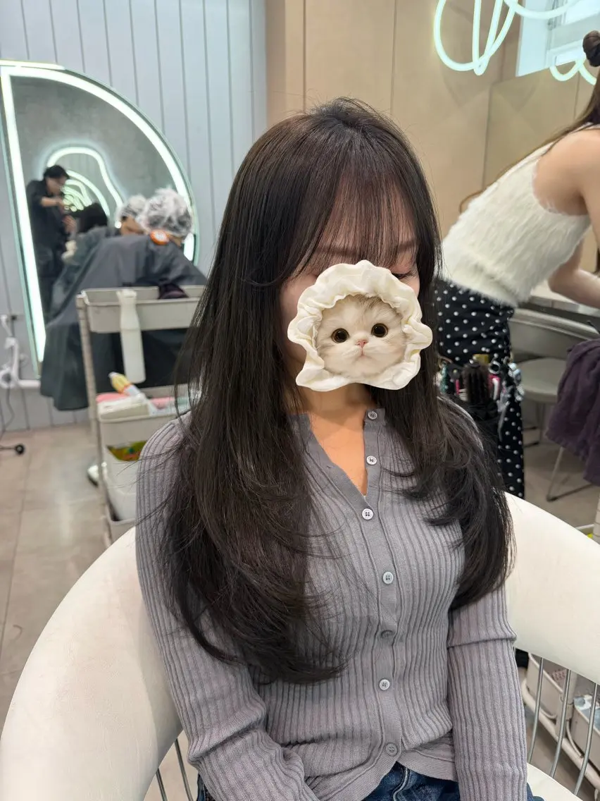 ロング ヘアアレンジ ボブ 顔周りカット ハッシュカット ハイレイヤー 髪質改善 カット ヘアカラー トリートメント ヘアセット 大宮縮毛矯正💖韓国 レイヤー✂️櫻井のヘアスタイル