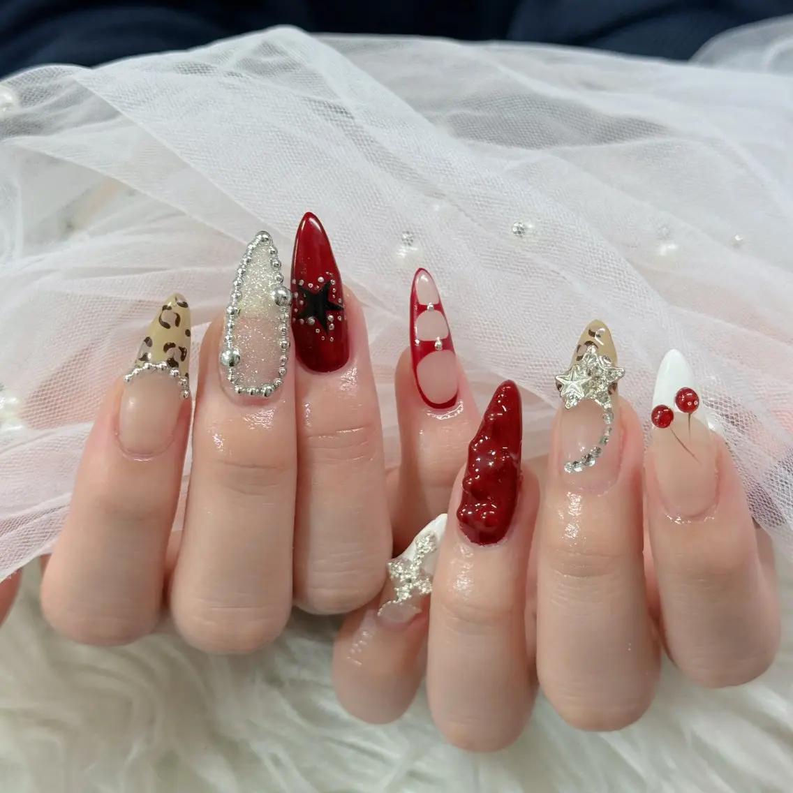 ネイル フットネイル フレンチネイル グラデーション 韓国ネイル ロングネイル ハンドネイル Hani Nail Salonのネイルデザイン