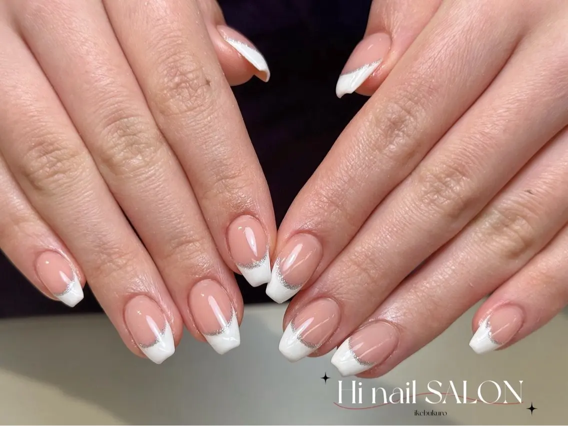 ネイル チークネイル フレンチネイル 韓国ネイル マグネットネイル 持ち込み ハンドネイル LINEA.nail STUDIOのネイルデザイン