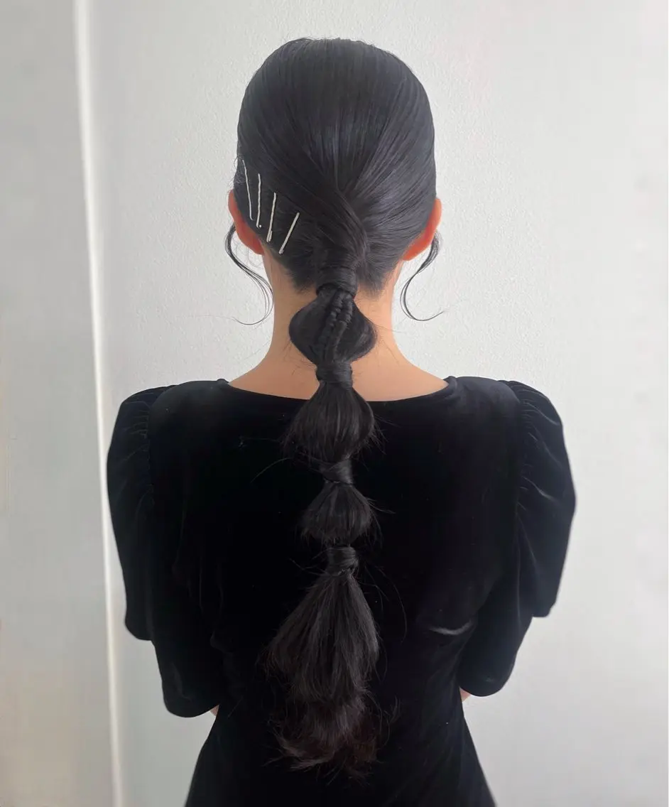 ロング ヘアアレンジ ヘアセット ヘアセットサロン /上坪愛美のヘアスタイル