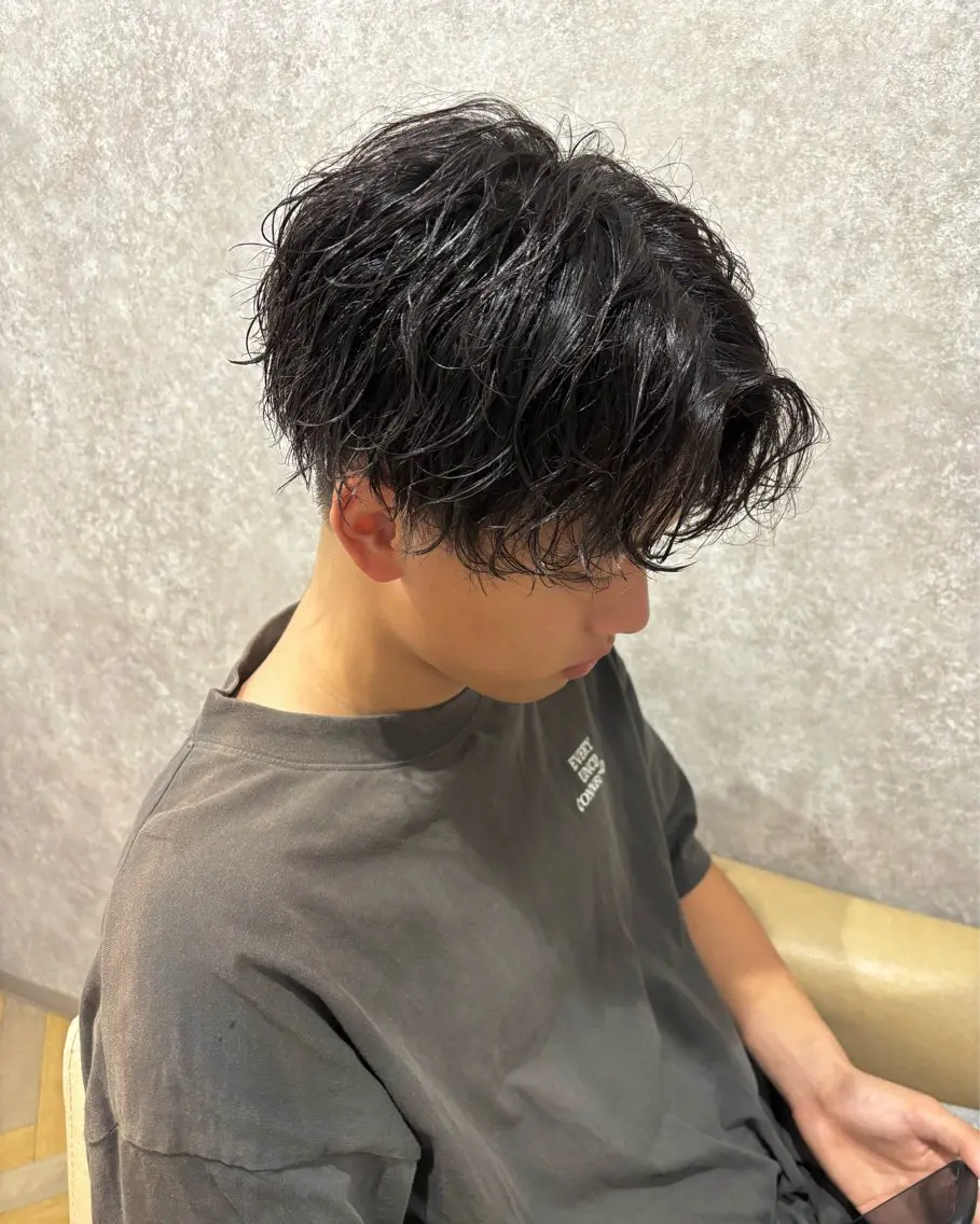 パーマ メンズ 池田 一輝のヘアスタイル