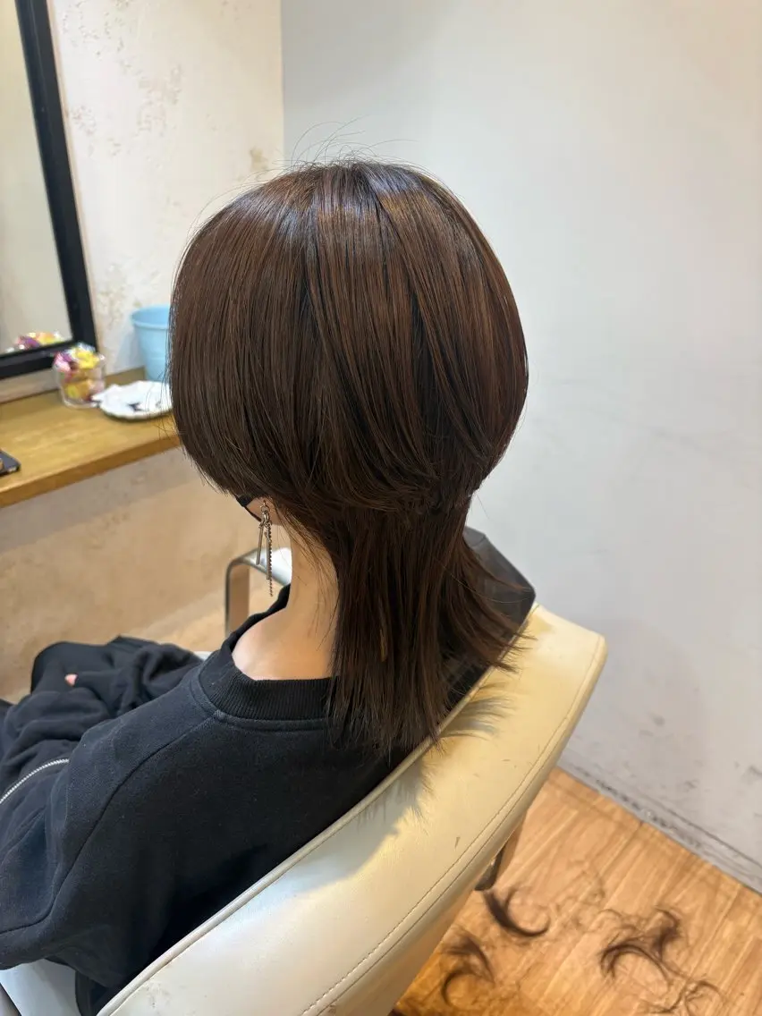 ミディアム ヘアカラー トリートメント 韓国ヘアー🇰🇷 MIWAのヘアスタイル