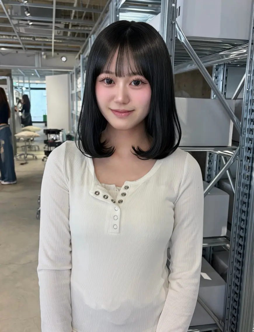ミディアム カラー カット ヘアカラー トリートメント ダブルカラー/レイヤ ーカット 🤍ゆきなのヘアスタイル