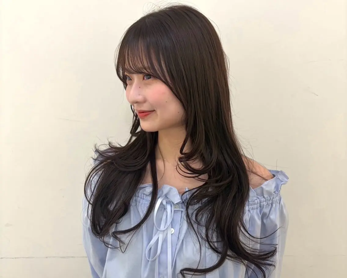 ロング カラー カット ヘアカラー 🫧透明感カラー/ 青山瑞季🫧のヘアスタイル