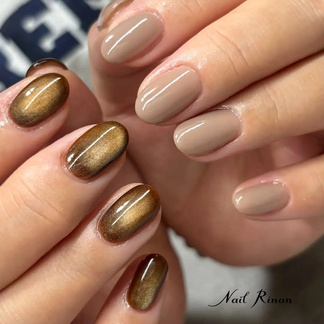 ネイル マグネットネイル ハンドネイル Nail Rinonのネイルデザイン