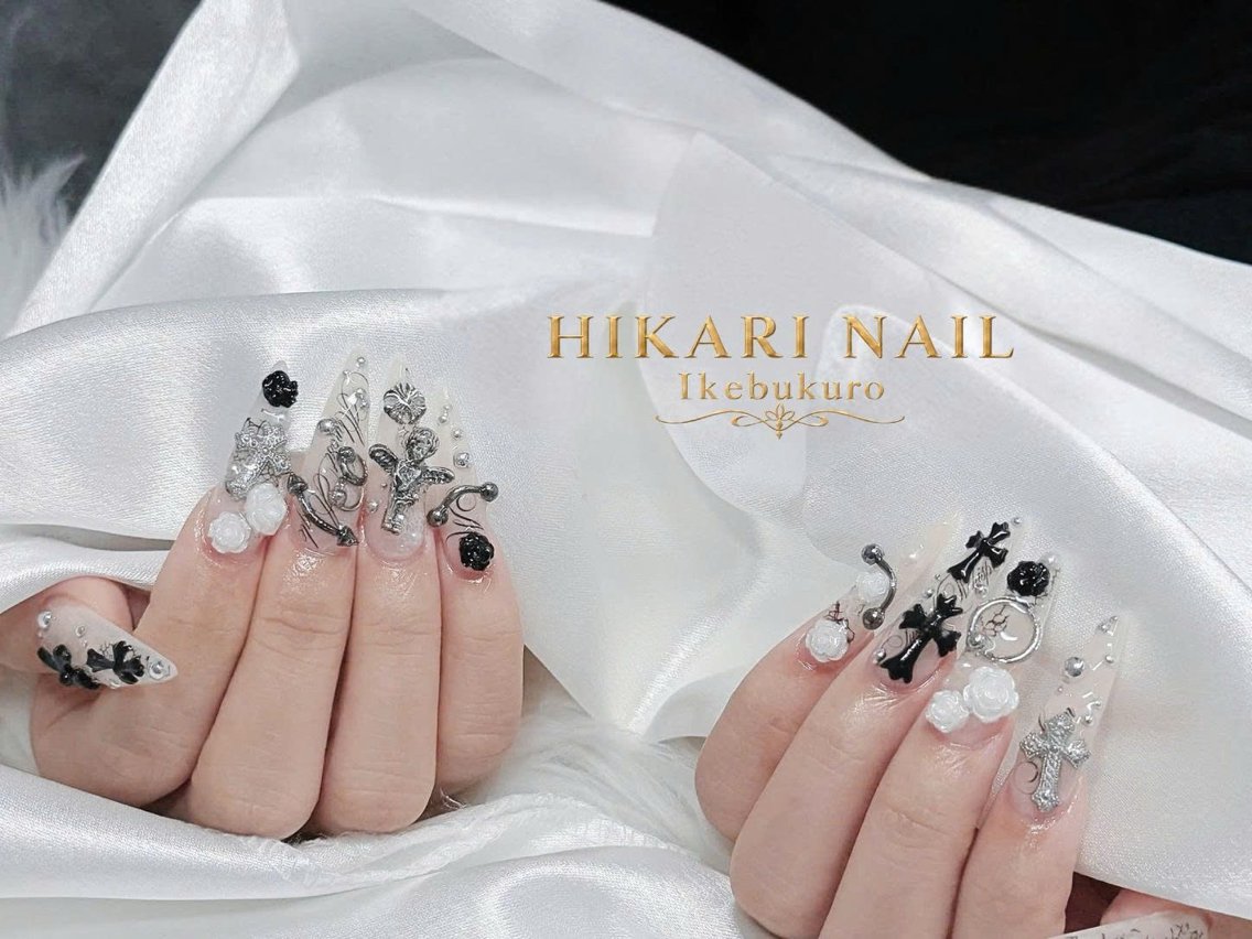 ネイル ハロウィン 持ち込み 冬ネイル クリスマス ハンドネイル HikariNail Ikebukuroのネイルデザイン