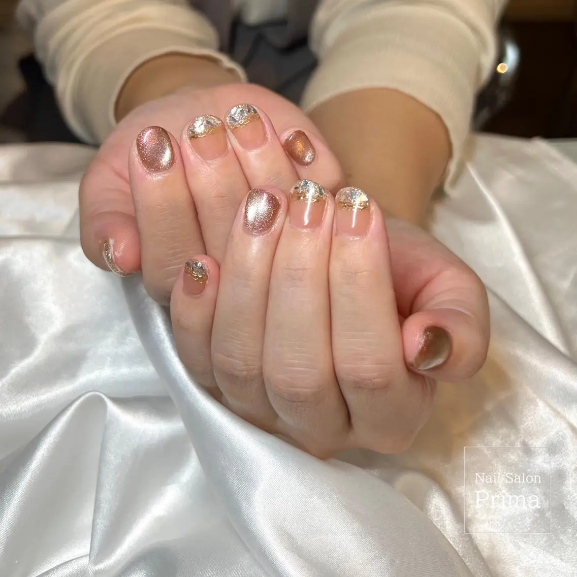 ミディアム ネイル SalonPrima 西院Nail&Eyeのネイルデザイン