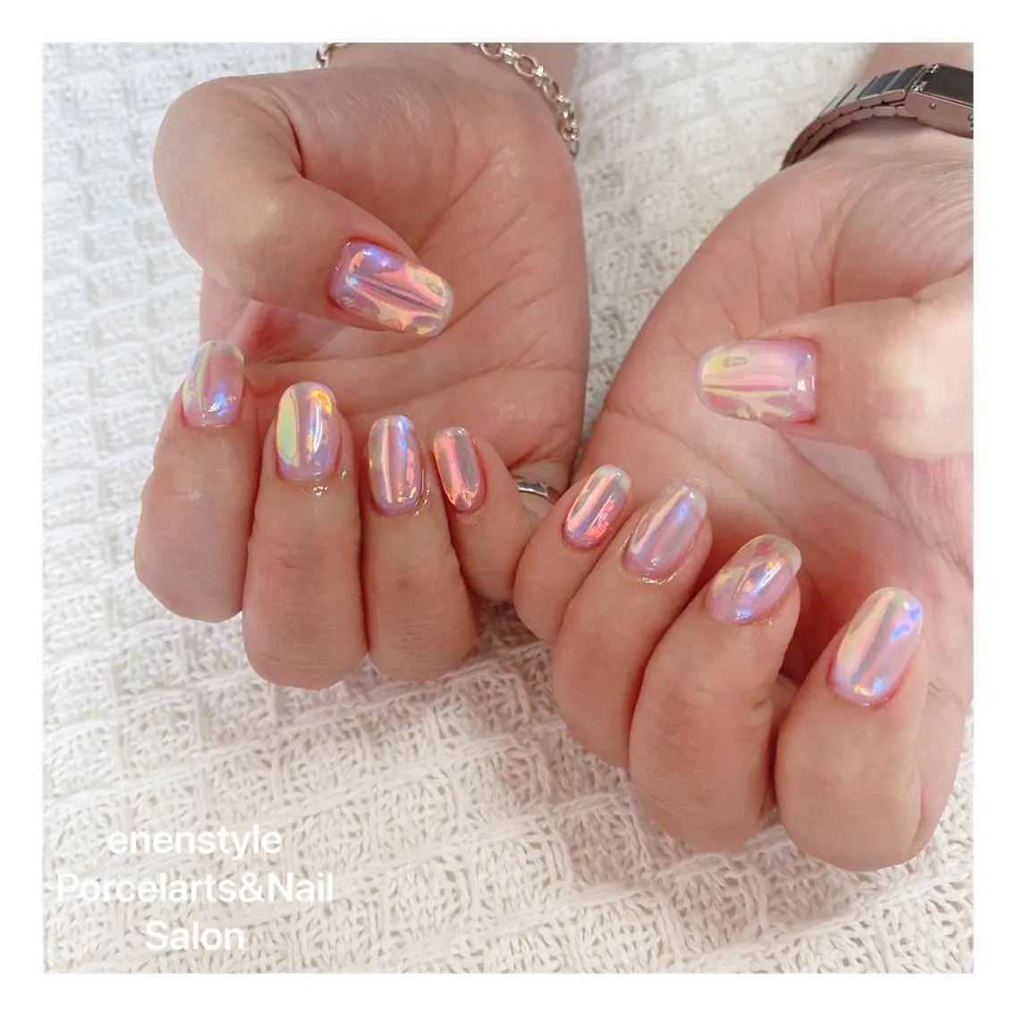 ミディアム ネイル 🐾enen style 🐾のネイルデザイン