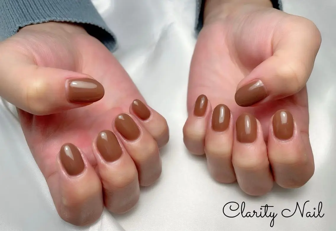 ネイル ワンカラーネイル ハンドネイル Clarity Nailのネイルデザイン