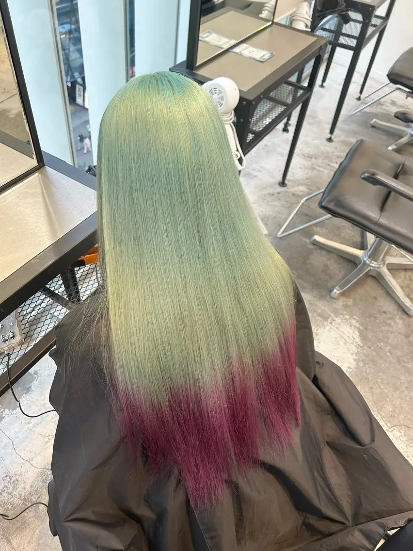 ミディアム カラー ヘアアレンジ ヘアカラー 🎀ブリーチ×艶髪 🎀 ♡さや♡のヘアスタイル
