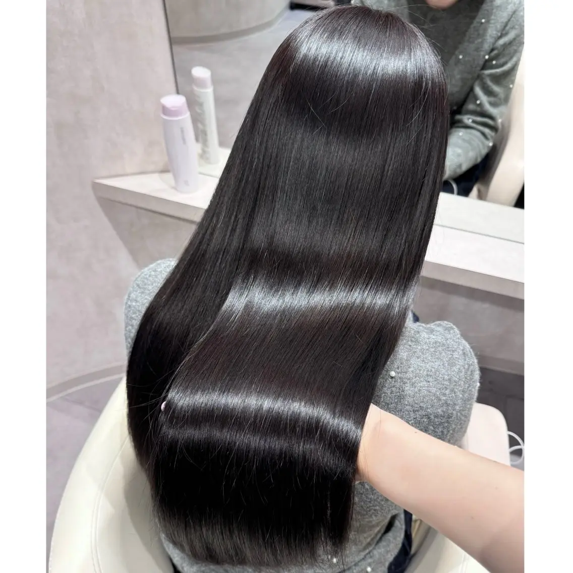 ロング カラー ヘアカラー トリートメント miyu /トレンド カラー×艶髪のヘアスタイル