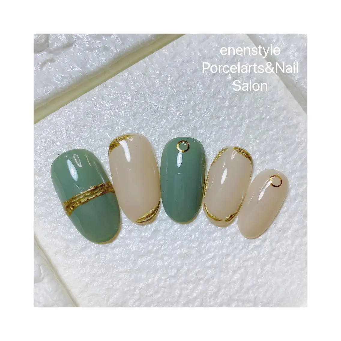 ミディアム ネイル 🐾enen style 🐾のネイルデザイン