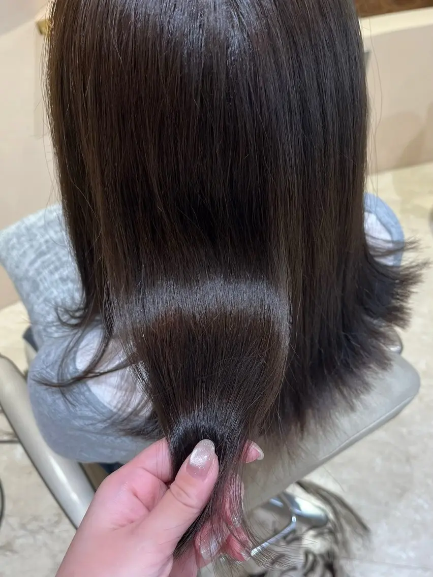 透明感カラー+アロマスパトリートメントの写真