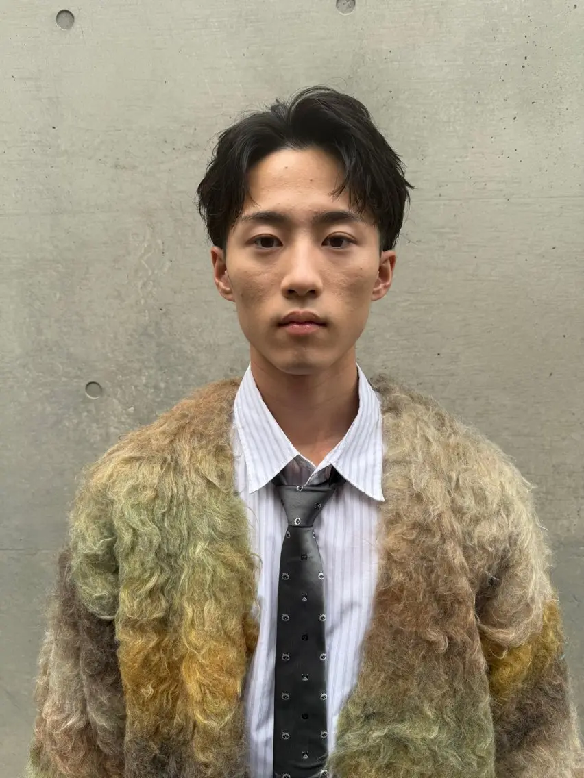 ショート パーマ メンズ フェザーパーマ メンズパーマ カット パーマ シャドウパーマ フェザーパーマ稲村のヘアスタイル