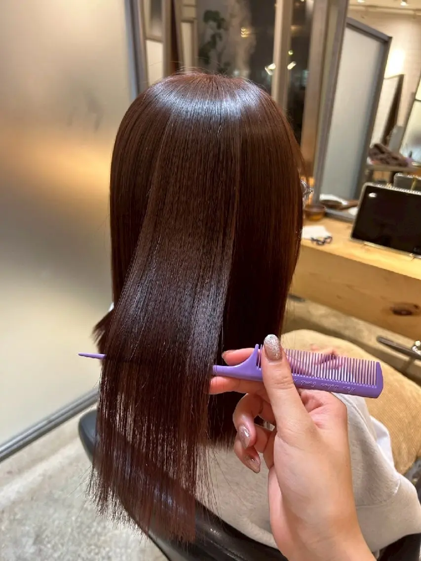 🫶縮毛矯正のみ🫶リタッチ全頭あり♡クセやうねりが気になる方❣️⚠️ブリーチ、ハイライト、 パーマなしの方限定の写真