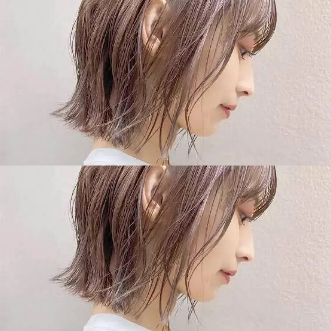 ショート カラー ブリーチ ボブ 縮毛矯正 縮毛矯正×艶髪カラー 髪質改善/三ツ木のヘアスタイル