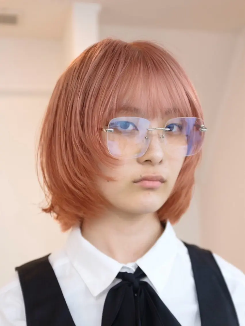 ミディアム カラー ヘアアレンジ 🦠デザインカラー/ 魚瀬あおい🦠のヘアスタイル