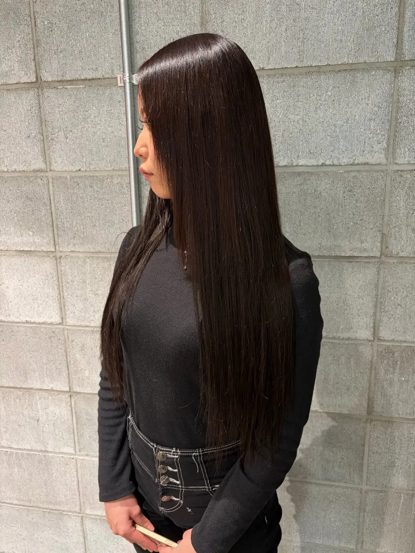 ロング カラー ブラウンカラー ナチュラルブラウン エクステ ヘアカラー エクステ 高品質シールエクステ /栄/艶髪/HIROのヘアスタイル