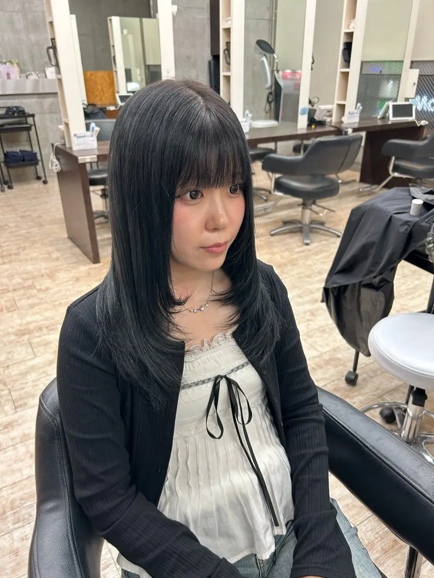 ロング ロングレイヤー レイヤーカット ロング 桜井晶/ Blossom大山店のヘアスタイル