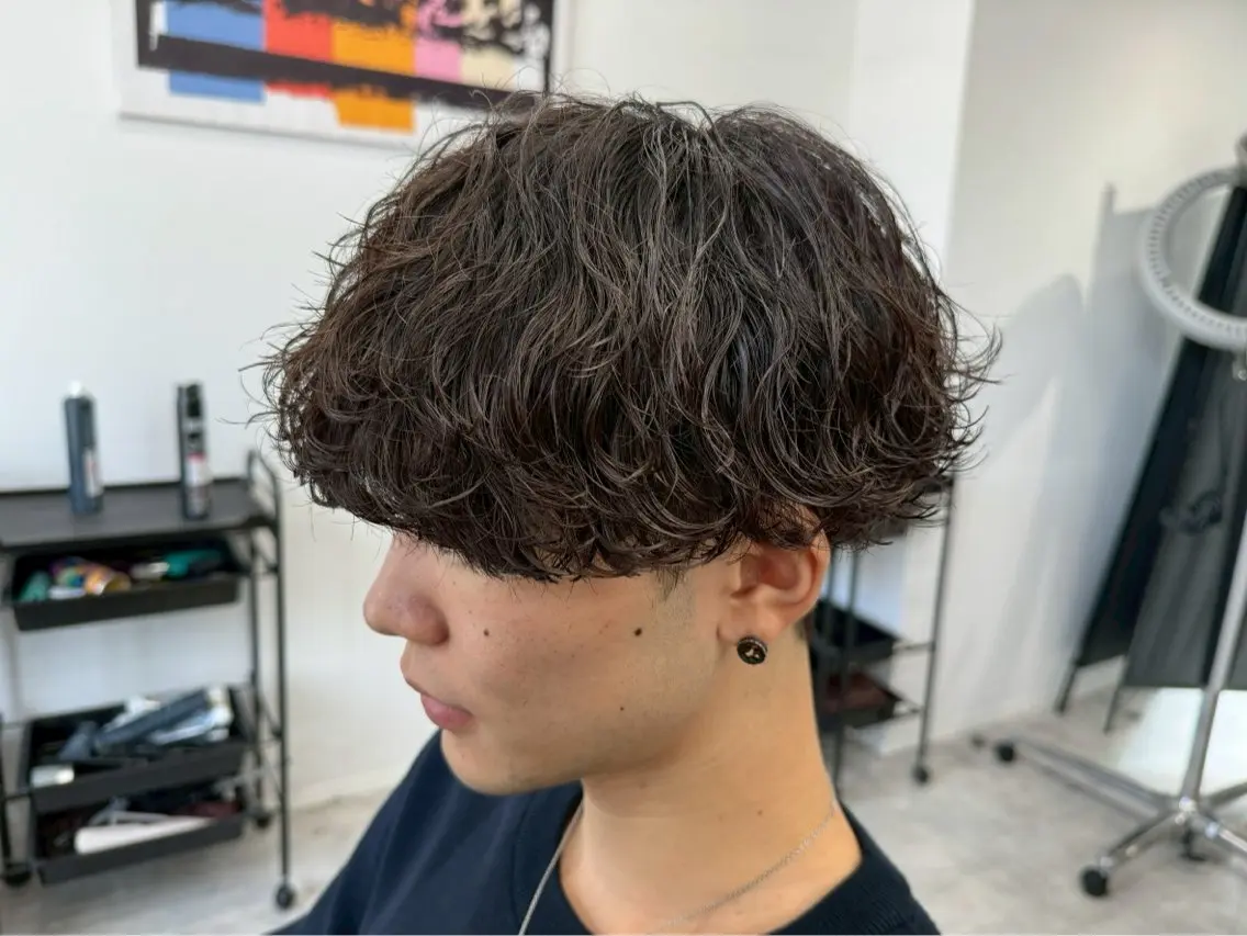 パーマ メンズ 🌼波巻き/シャドー /酒井香奈🌼のヘアスタイル